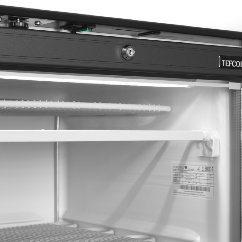 Congélateur vertical de vitrine Statique avec Canopée lumineux L.595mm 270L 570W TEFCOLD_4