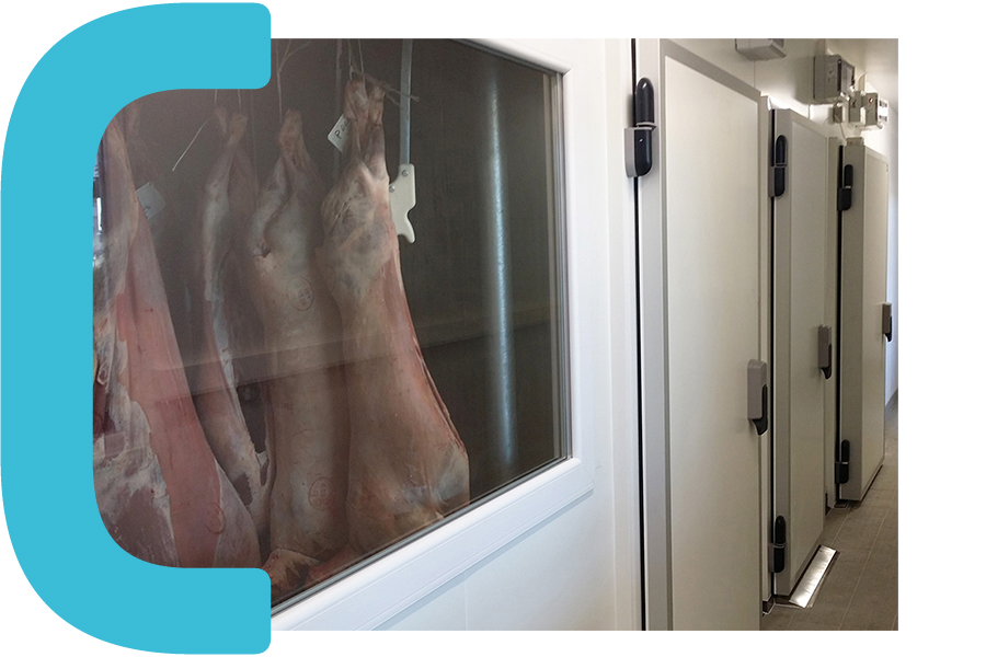 Porte de chambre froide sur-mesure, économique, adaptée aux besoins usuels des petits projets - XPRESS - COLDKIT PORTISO_4