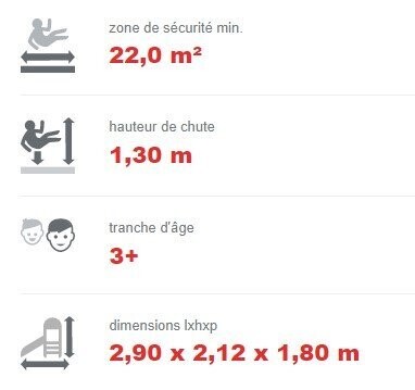 Balançoire double en acier inoxydable - Référence BT13010 - Conforme EN1176_4