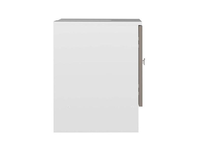 Meuble sous-vasque Riva Design blanc - 2 portes taupe - Dimensions L60 x H52 x P40 cm_4