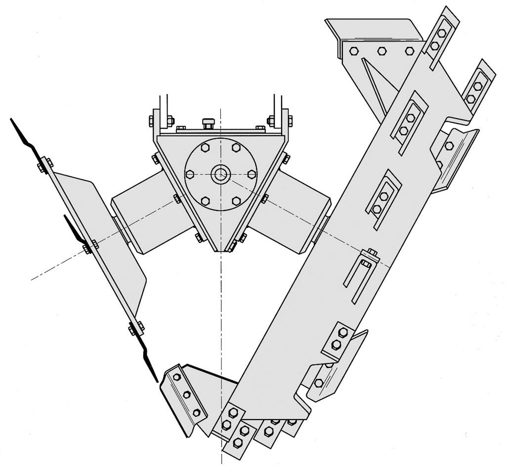 Cureuses de fossés et rigoleuses monoroue et mono-biroue mobiles - Dondi - vitesse 0.8 à 1.2 km/h - excavation en différentes positions_4