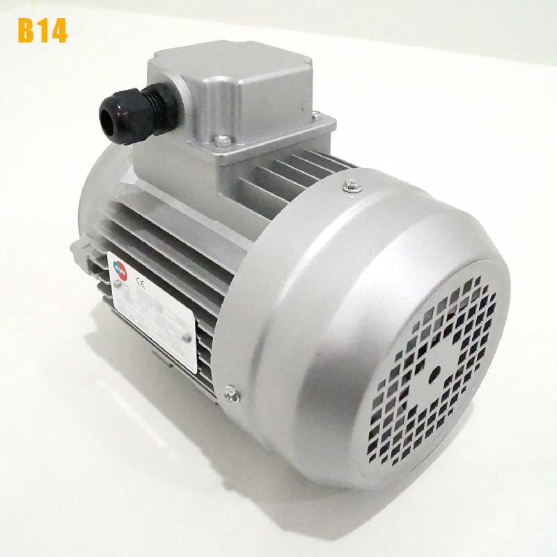 Moteur électrique Triphasé 230/400v 0.75 Kw 1500 Tr/min - Mh380g4b14 Alu Bride B14_4