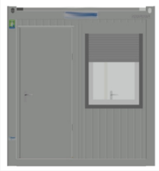 Bâtiment modulaire mixte - Bureau / sanitaire 12,5 m²_4