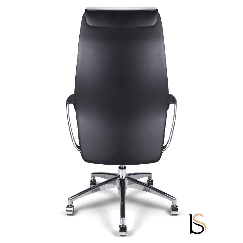 Fauteuil Manager Tery - ACT' - cuir noir_4