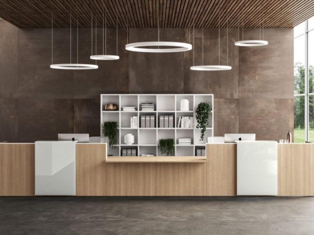 Banque d'accueil contemporaine FUNNY - Éclairée LED, design moderne et personnalisable_4