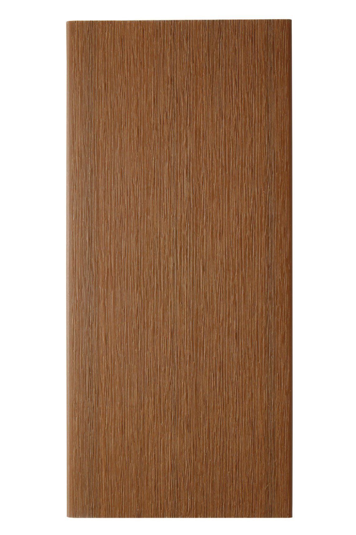 Lame de clôture en composite BROOKLYN - Teak face lisse - densité 1170 kg/m3 - profil réversible_0