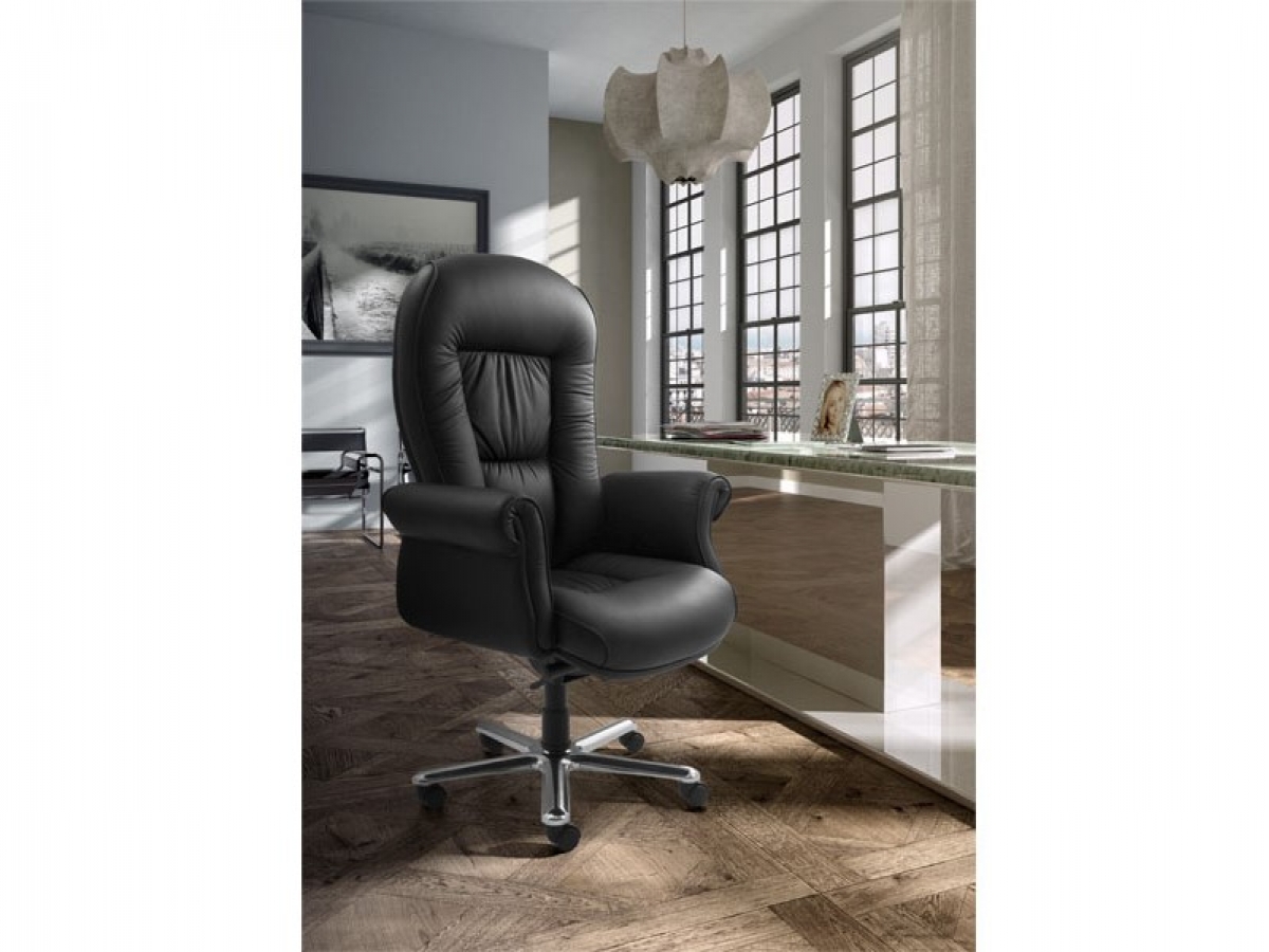 Fauteuil présidentiel DOGE LUX - solide, confortable, élégant, en cuir avec mécanisme synchrone_4