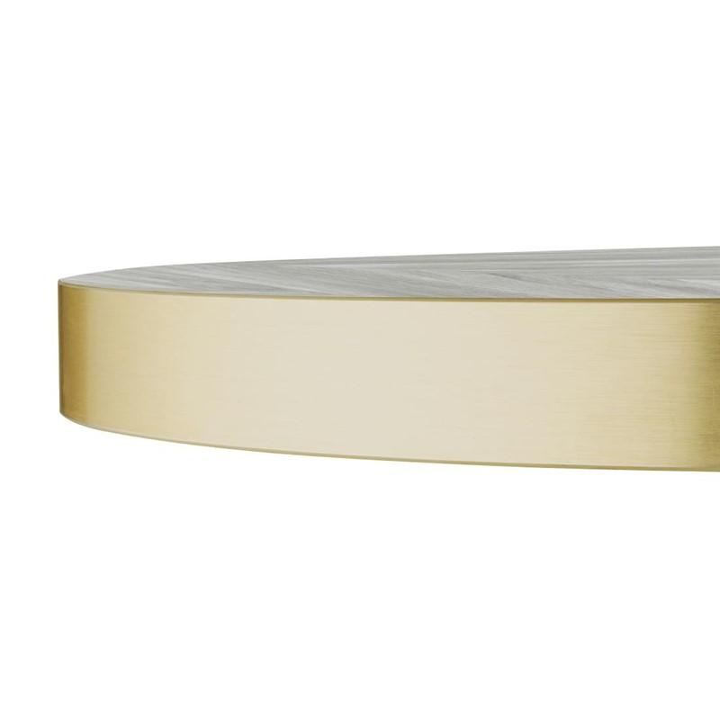 Plateau de table rond pré-percé Chevron 600mm | Bolero - FU511_4