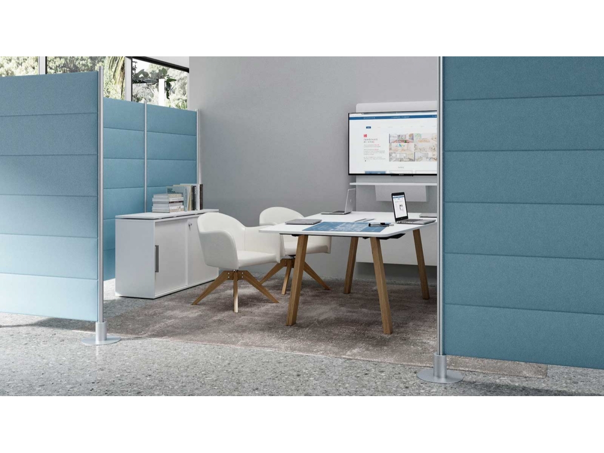 Table connectée moderne TAKE OFF EVO & COUNTRY - idéale pour réunions, travail en équipe et présentations_4