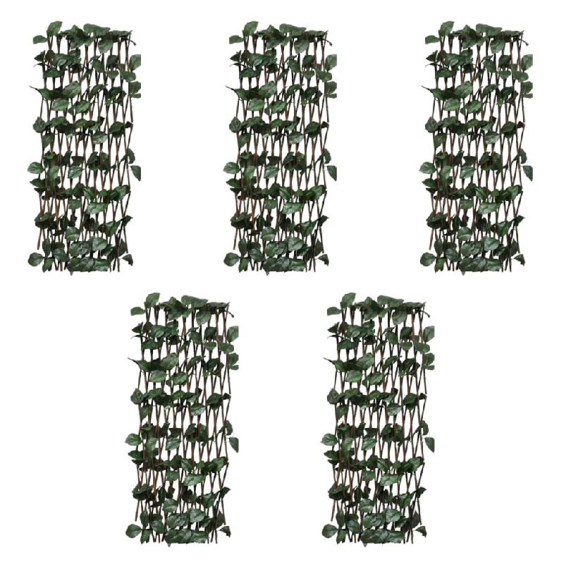 Vidaxl clôture en treillis de saule 5 pcs 180x90 cm 140913_4