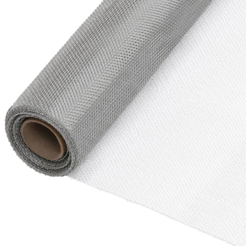 Vidaxl écran en treillis acier inoxydable 80x1000 cm argenté 150893_4