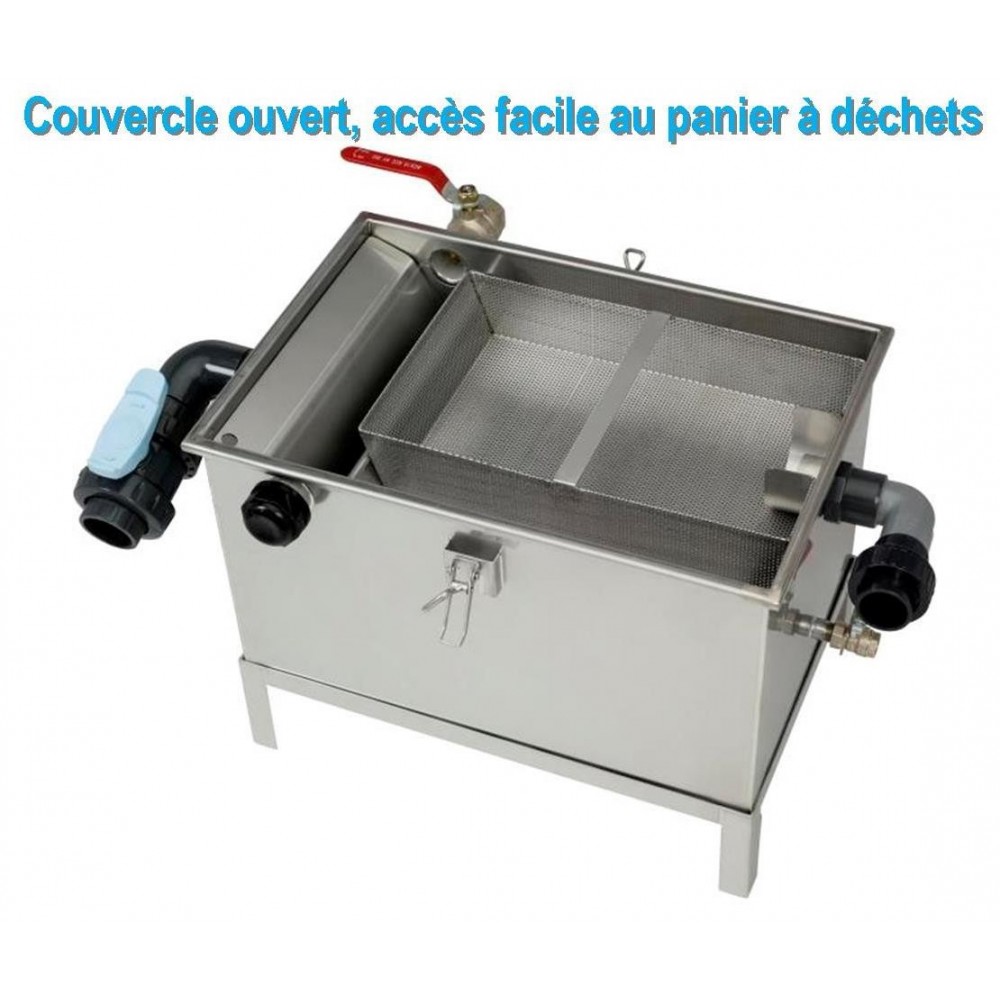 Séparateur de graisses sous évier pour restaurants et industrie - 120 couverts - BAGT 80N - SARL DEVELOPPEMENT DURABLE_4