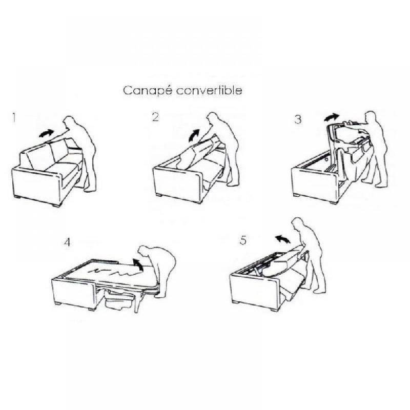 Canapé lit 2-3 places Dreamer - convertible express 120x197 cm - matelas 16 cm - Neo vert lime_4
