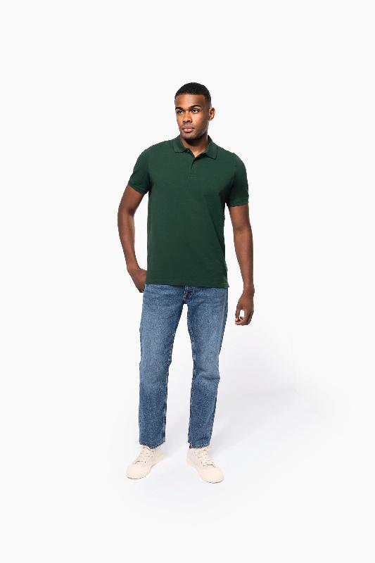 Polo piqué Bio180 homme - Réf: K2025 - 100% coton biologique - Maille piquée - Marque Kariban_4