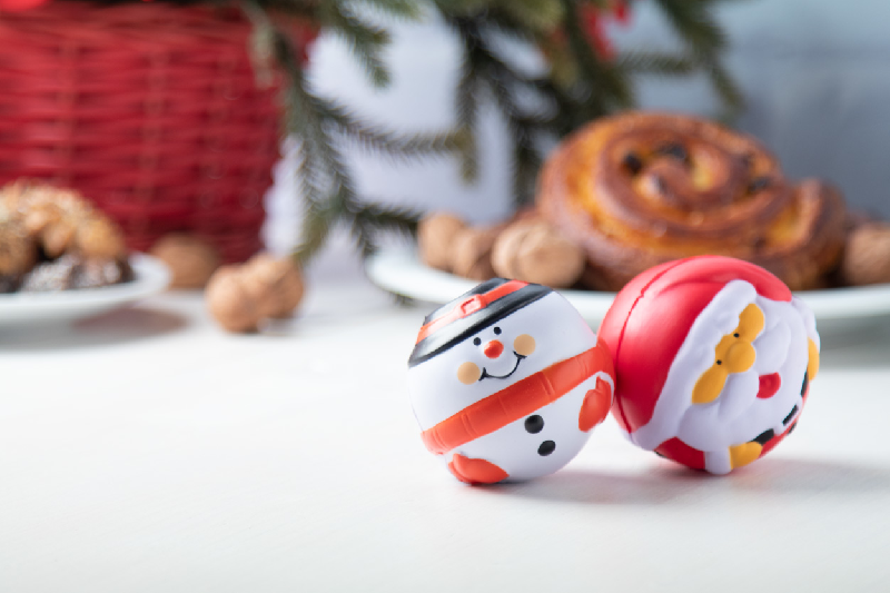 Balle anti-stress - Père-Noël - Rouge - 26g_4