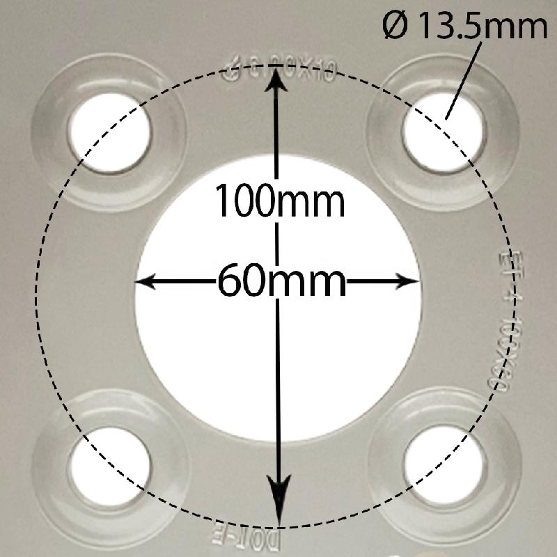 20x10.00-10 Roues de tondeuse à gazon 4ply Grass P332 Road Legal 100mm PCD Rim (Set of 3)_4