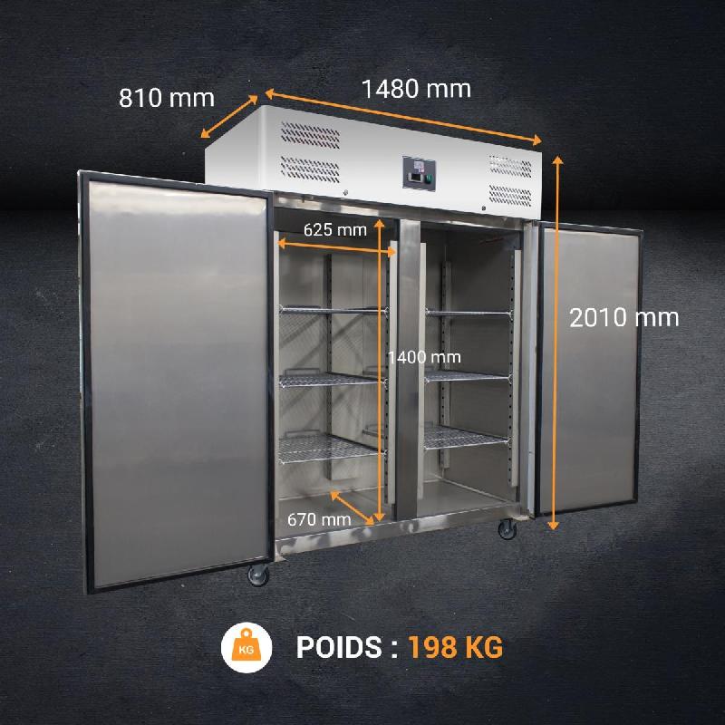 Armoire réfrigérée positive inox GN 2/1 - 1400L | L2g - GN1410TN_4