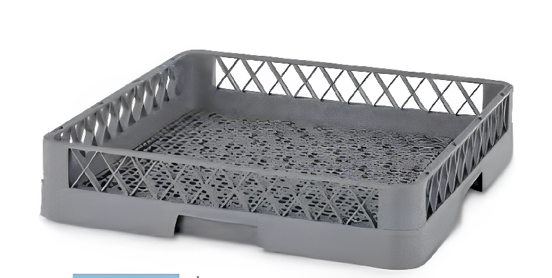 Casier vaisselle - plusieurs modèles disponibles - norme Europe - PEHD - gris - H102mm x L500mm x l500mm_4