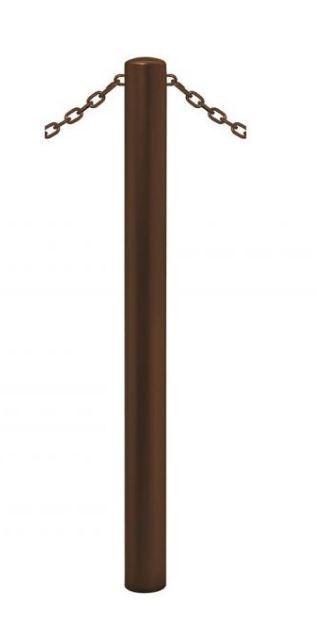 Potelet carrefour à chaînes ø 76 - Acier galvanisé ou peint - Tube forte épaisseur_4