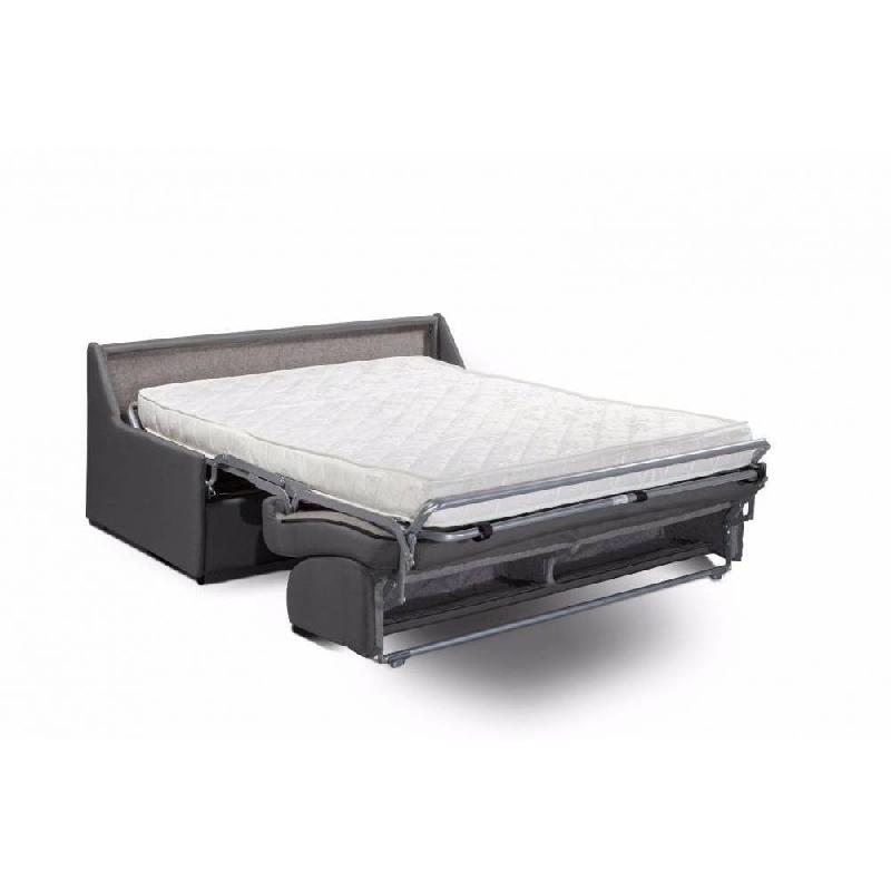 Canapé convertible Longchamp - matelas mémoire 20 cm - ouverture express - lattes 120 cm - microfibre graphite_4