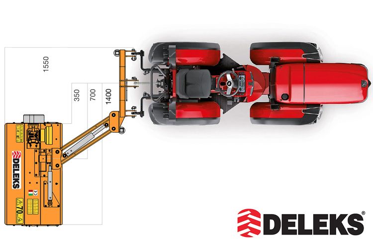 Volpe-100 broyeur d'accôtement - deleks - largeur de travail 1000 mm_4
