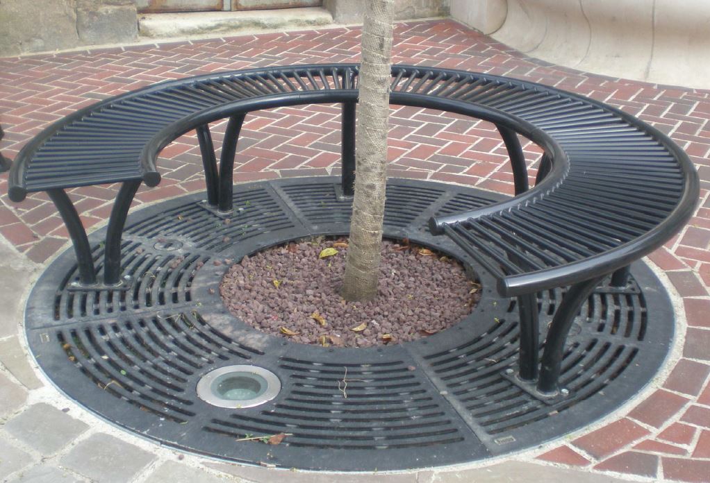 Grille d'arbre fonte type radial_4