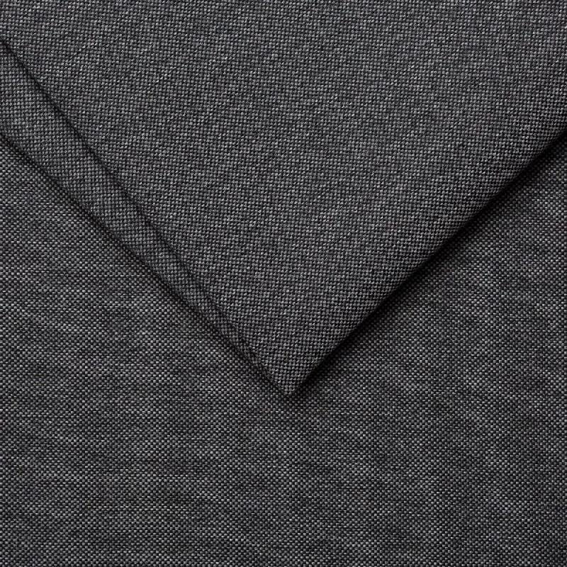 Canapé convertible express Toulouse - 140 cm - Matelas 16 cm - Tissu tweed gris graphite - Fabrication artisanale italienne_4