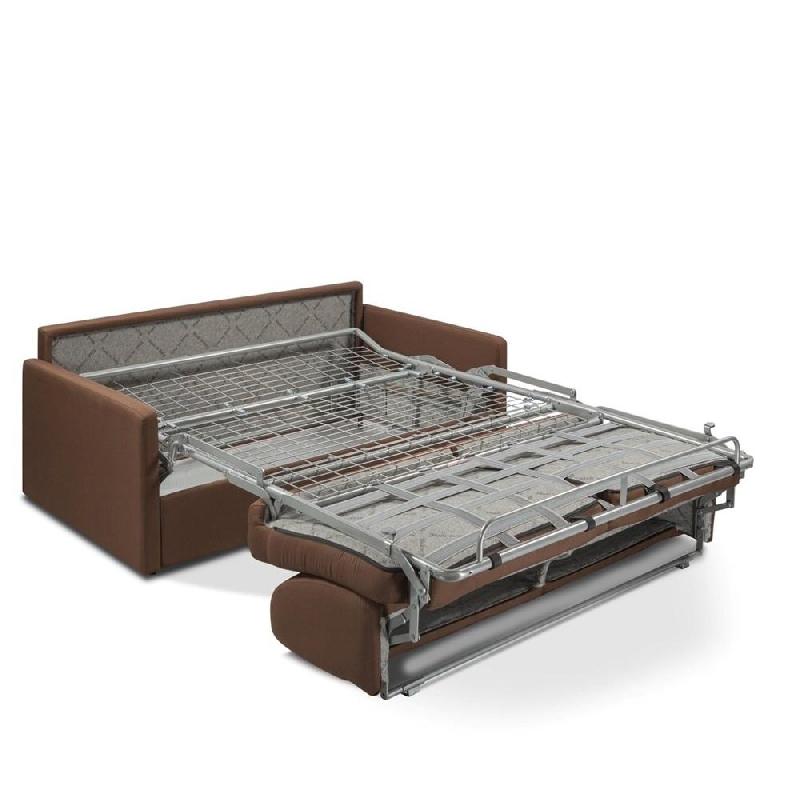 Canapé convertible PARADISO EXPRESS 120cm - Matelas 14cm - Marron chocolat - Fabrication artisanale italienne_4