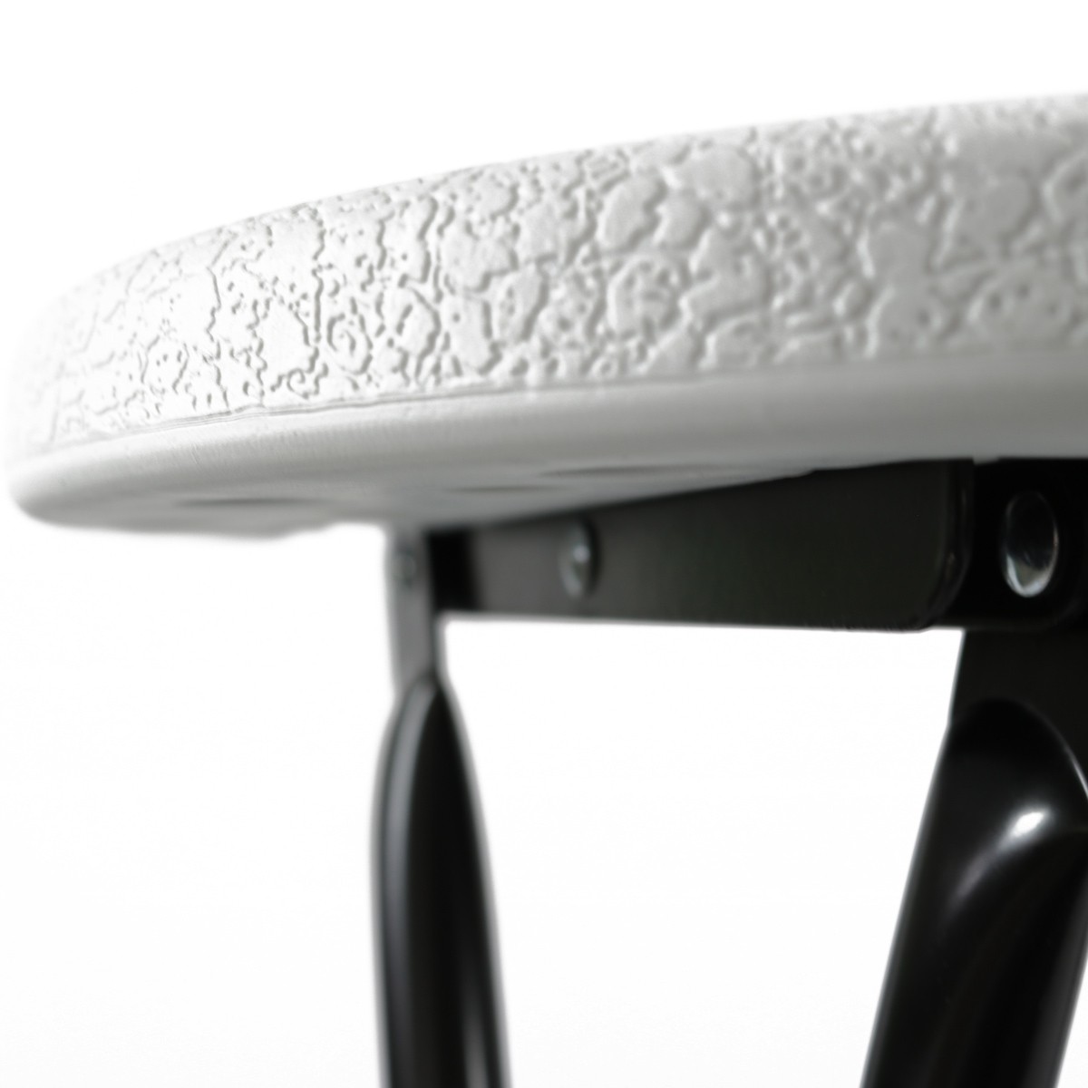 Tabouret haut pliant - lot de 5 - structure acier et assise PEHD - usage intérieur/extérieur_4