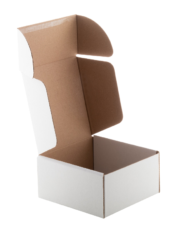 Boîte postale personnalisée en carton ondulé - carrée, imprimée en couleur avec bande auto-scellante_4