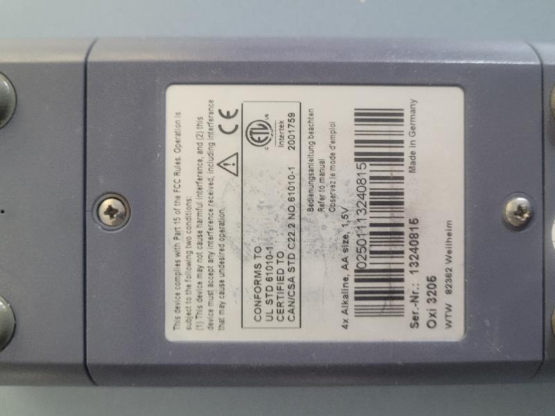 Oxymètre portable WTW OXI 3205 + sonde Cellox 325_4