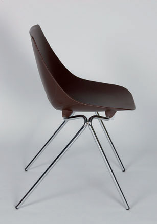 Lot de 2 Chaises Over empilables et accrochables - Référence 8497 CP A - Structure acier chromé et assise polypropylène en 8 coloris_4