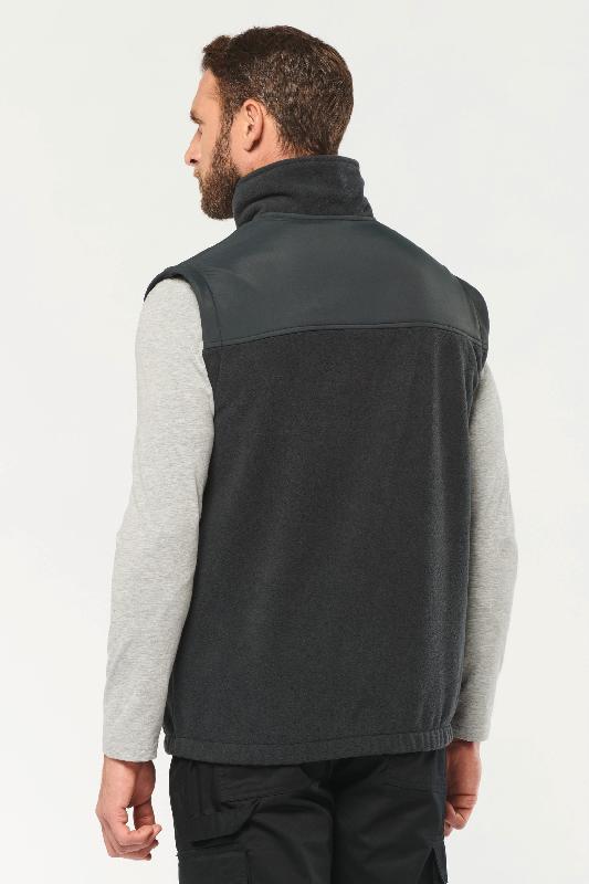 Veste polaire manches amovibles homme - Réf: WK9105 - 2 en 1, doublée et renforcée_4