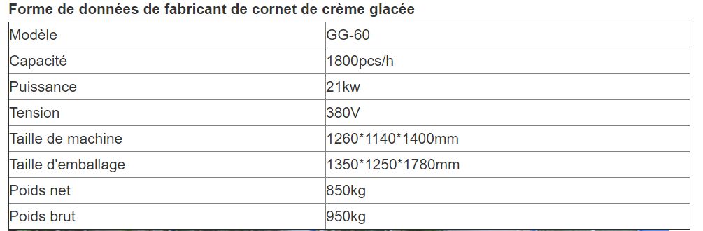 Machine de cornet de crème glacée entièrement automatique - Henan Gelgoog - capacité 3500-4000 pcs/h - acier inoxydable 304 - CE_4