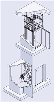 Solution de levage pour charges non accompagnées, fabrication sur mesure