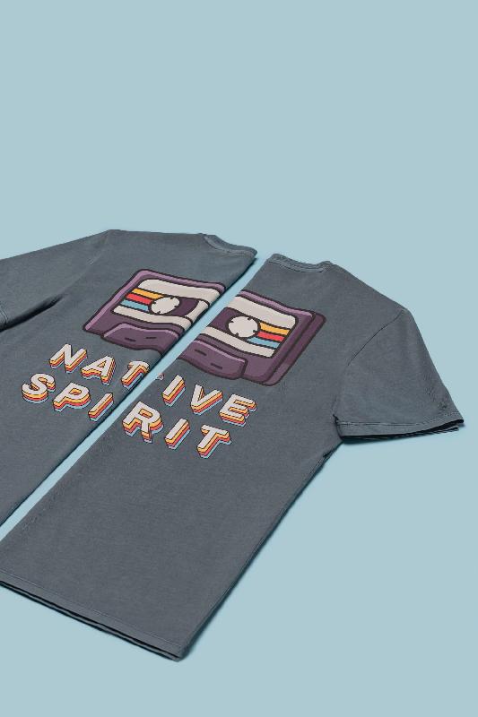 T-shirt écoresponsable délavé unisexe - Réf: NS315 - 100% coton biologique - Coupe ajustée - Marque Native Spirit_4