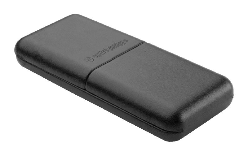 Parure stylo à bille en métal - Parties chromées brillantes - Boîte cadeau PU - Marque André Philippe_4