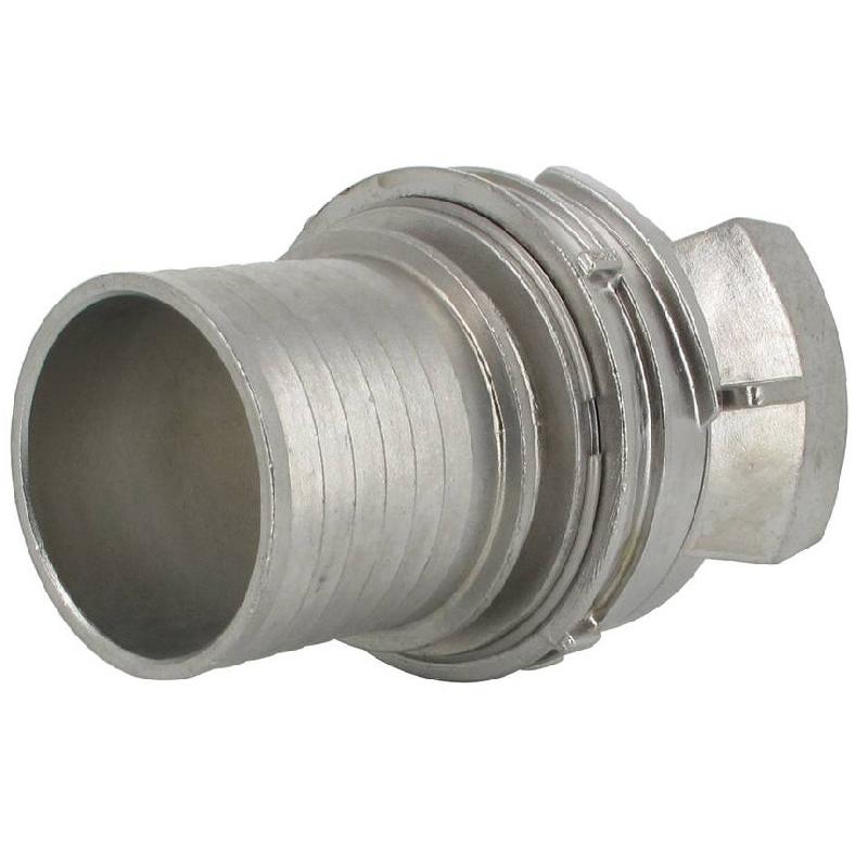 Demi-raccord symétrique avec verrou - DN 80 mm - Embout annelé Ø 76 mm - Inox_4