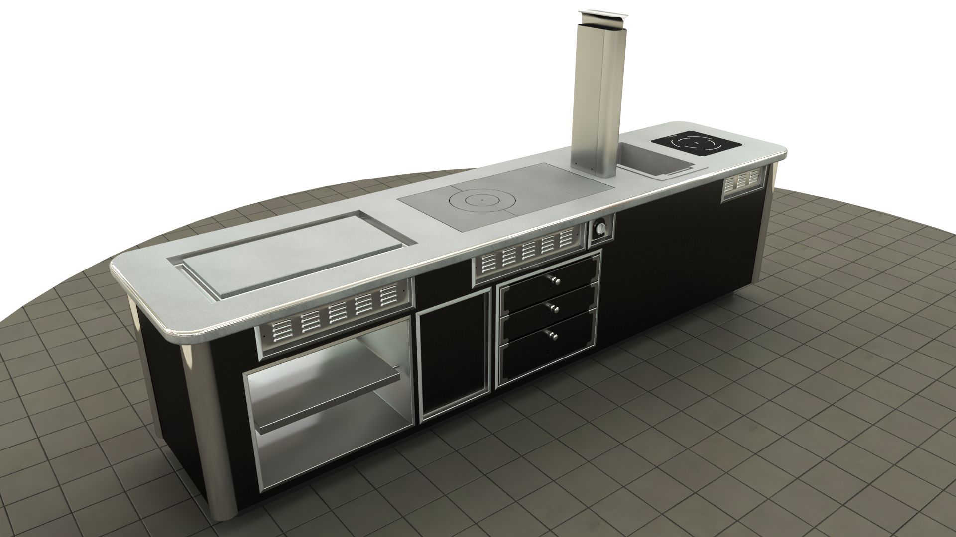 Fourneau professionnel sur mesure - gaz et électrique - éléments personnalisables et finitions variées_4