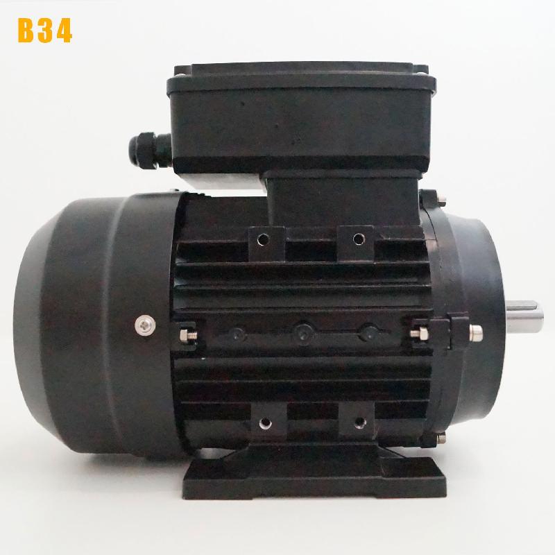 Moteur électrique 220v 3 kW 1500 tr/min - Double condensateur Cemer ML - Bride B34 - IP55 - Aluminium_4