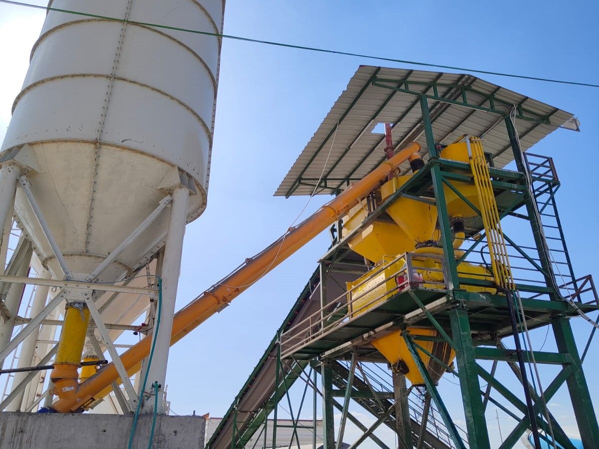 Centrale à béton fixe 120 m³ - Mélangeur Twin Shaft 3 000 L - Silo à ciment 120 tonnes_4