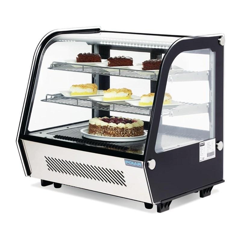 Vitrine de comptoir réfrigérée économe en énergie Série G noire 120L - Polar - GP292_4