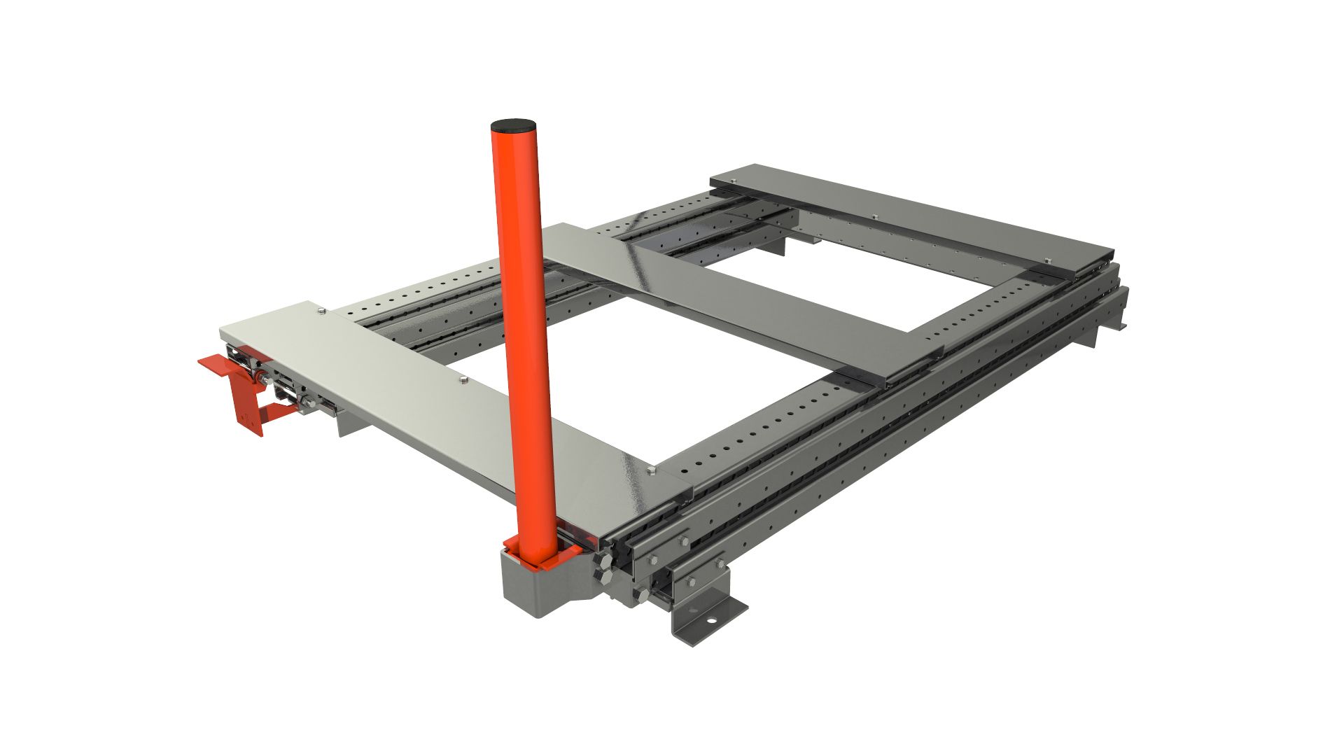 Tiroir à palette STOCK3P - ouverture télescopique 100%, à fixer au sol, charge max 1000 kg_4