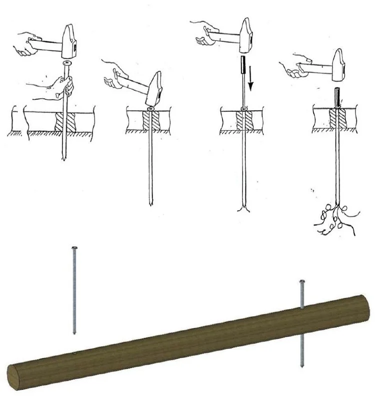 Butoir en bois rond pour parking_4