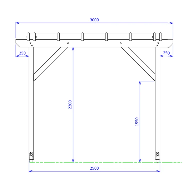 Pergola Kastel bois_4