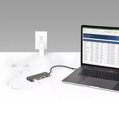 Adaptateur Multiport USB-C - Mini Dock USB Type-C 10Gbps avec 4K 30Hz HDMI - 100W Power Delivery Pas_4