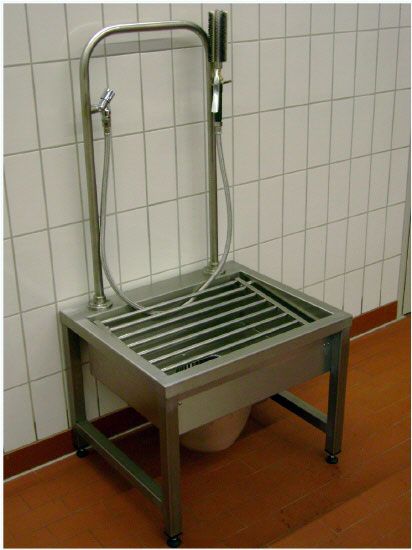 Lux station de lavage de bottes - Acier inox 1.4301 - 1 à 3 places de lavage_4