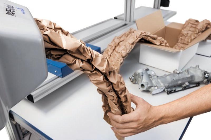 Papier froissé pour machine Paper+ Track - 252159 – 400 mm x 280 m - Kraft brun_4