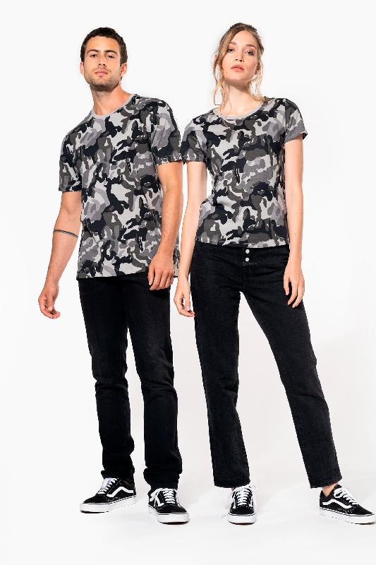 T-shirt camo manches courtes homme - 100% coton - Réf: K3030 - Kariban_4