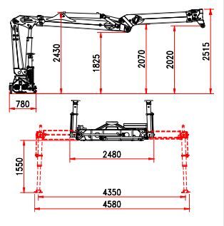 R 110 S3L grue auxiliaire - Bob Spa - capacité de levage 110 kNm - extensions télescopiques hydrauliques_4